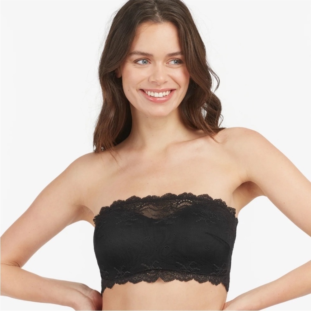 Spanx Undie-tectable Better Bandeau size xl black lace